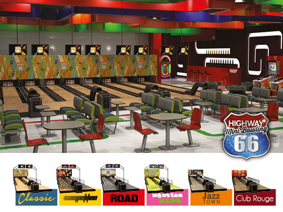 Highway66 mini bowling